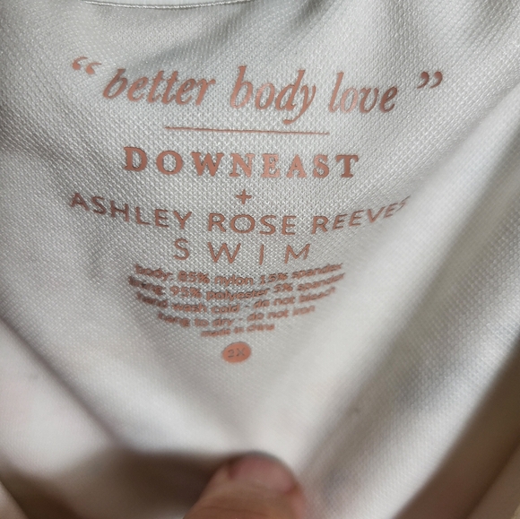 NWT DownEast by Ashley Reeves Terrazzo tankini swim top, women's 2X #1851 - Picture 3 of 6